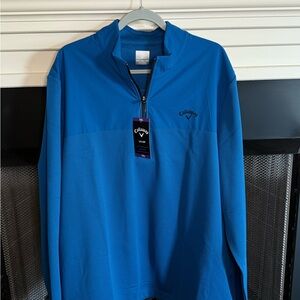 Callaway Men's Blue Quarter Zip Pullover